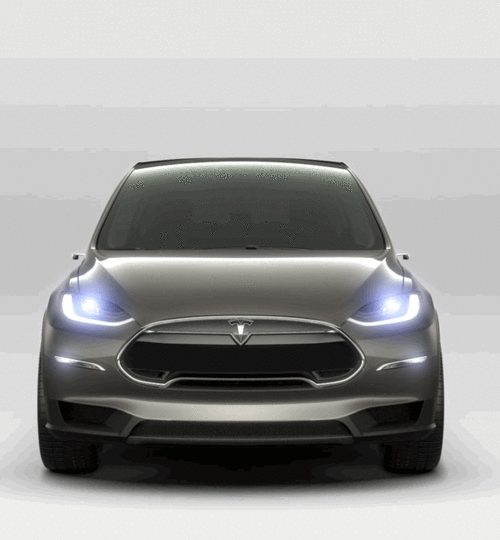 tesla model x来了!土豪还不买买买?